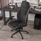 24/7 Shop At Home Ansar Diamond Stitched Faux Leather Gaming Chair