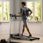Tapis Roulant Pliable Costway 2 CV Jusqu'à 12 km/h, Machine de Course Motorisée, 12 Programmes Prédéfinis et Écran LCD