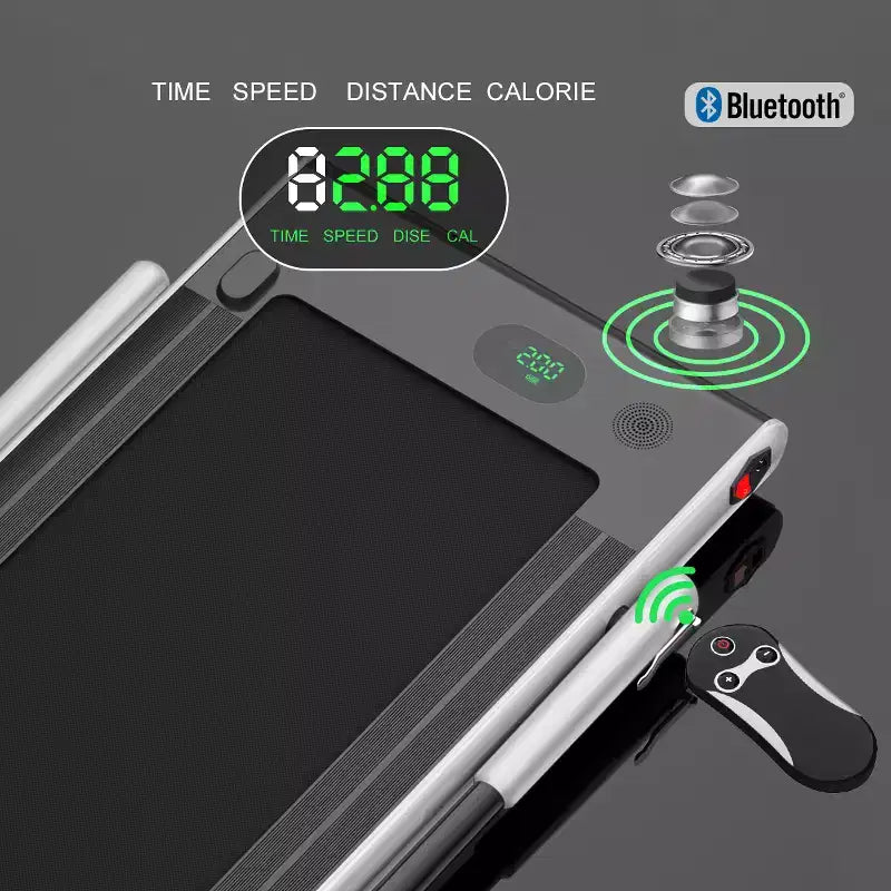 Tapis Roulant Pliable 2 en 1 Costway 2,25 CV avec Télécommande