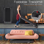 Tapis Roulant Pliable 2 en 1 Costway 2,25 CV avec Télécommande