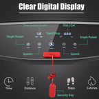 Costway 3HP Folding Electric Treadmill Running Machine w/ Speaker Red\Blue\Silver\Purple