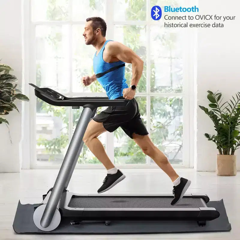 Tapis de course électrique pliable Costway avec Bluetooth et 10 programmes prédéfinis