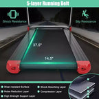 Costway Tapis de Course Électrique Pliable Compact avec Application et Haut-Parleur
