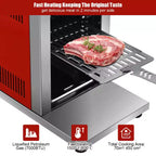 Barbecue à gaz infrarouge vertical en acier inoxydable Costway à brûleur unique pour grillades de steaks