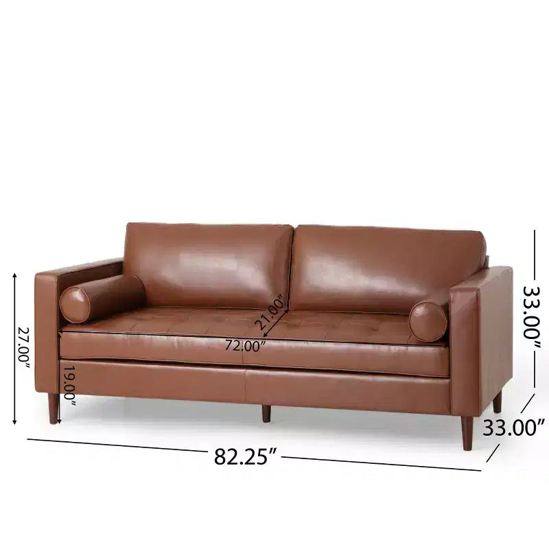 Malinta Contemporary Tufted 3 Seater Sofa - Christopher Knight Home