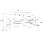 RealRooms Cassia Pillowback Sofa
