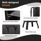 Costway 40'' Vertical BBQ Smoker w/Built-in Thermometer Adjustable Air Dampers for Party