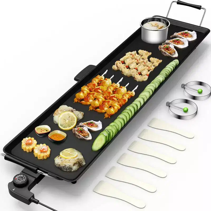 Costway Electric Teppanyaki Table Top Grill Griddle BBQ Barbecue Nonstick Camping