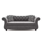 Brushwood Button Tufted Sofa - HOMES: Inside + Out