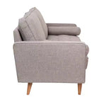Flash Furniture Hudson Canapé Moderne du Milieu du Siècle avec Rembourrage Capitonnage et Pieds en Bois Massif