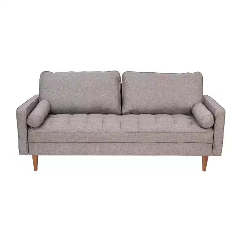 Flash Furniture Hudson Canapé Moderne du Milieu du Siècle avec Rembourrage Capitonnage et Pieds en Bois Massif