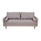 Flash Furniture Hudson Canapé Moderne du Milieu du Siècle avec Rembourrage Capitonnage et Pieds en Bois Massif
