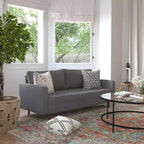 Flash Furniture Hudson Canapé Moderne du Milieu du Siècle avec Rembourrage Capitonnage et Pieds en Bois Massif