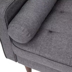 Flash Furniture Hudson Canapé Moderne du Milieu du Siècle avec Rembourrage Capitonnage et Pieds en Bois Massif