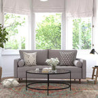 Flash Furniture Hudson Canapé Moderne du Milieu du Siècle avec Rembourrage Capitonnage et Pieds en Bois Massif