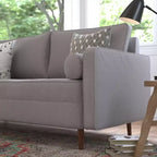 Flash Furniture Hudson Canapé Moderne du Milieu du Siècle avec Rembourrage Capitonnage et Pieds en Bois Massif