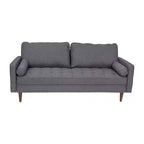 Flash Furniture Hudson Canapé Moderne du Milieu du Siècle avec Rembourrage Capitonnage et Pieds en Bois Massif