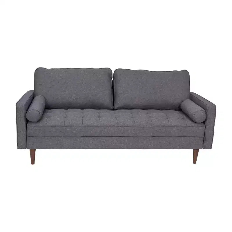 Flash Furniture Hudson Canapé Moderne du Milieu du Siècle avec Rembourrage Capitonnage et Pieds en Bois Massif