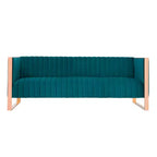 Trillium Velvet 3 Seater Sofa - Manhattan Comfort