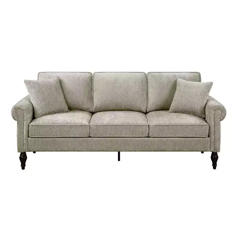 Evok Contemporary Chenille Upholstered Sofa - miBasics