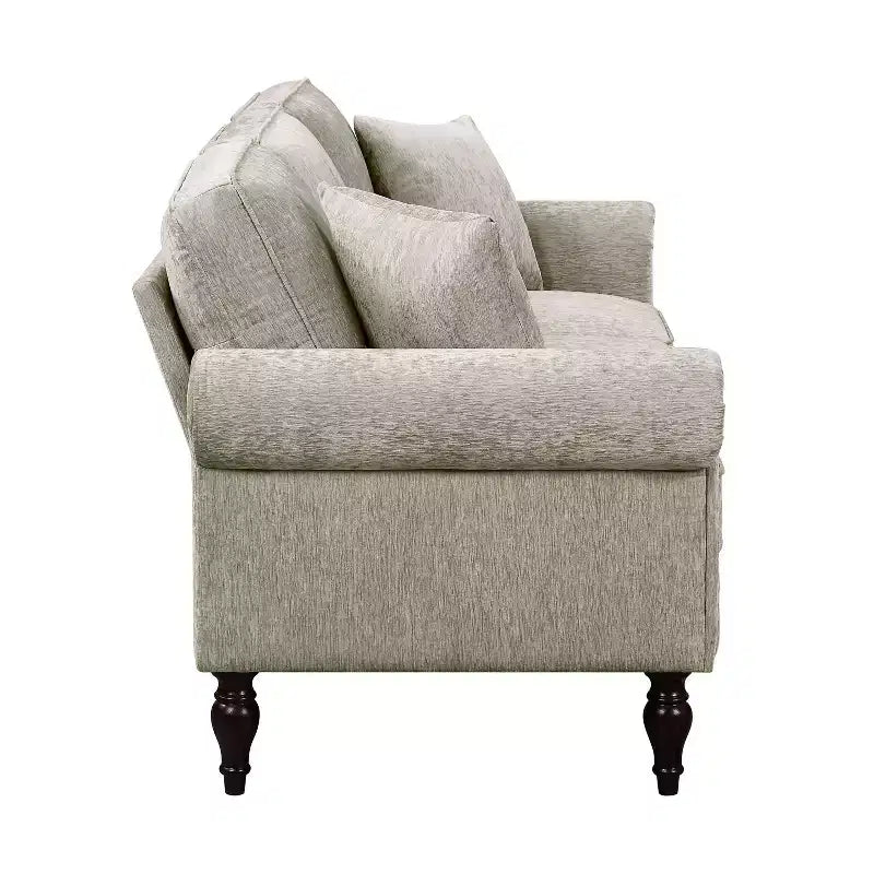 Evok Contemporary Chenille Upholstered Sofa - miBasics