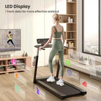 Tapis de Course Pliant Costway 3CV, Hauteur Réglable, Contrôle par APP, avec Tablette