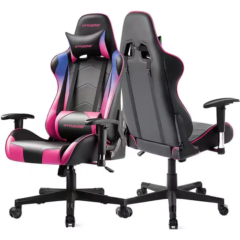 Gaming Office Chair PU Leather with Adjustable Headrest and Lumbar Pillow - GTRACING