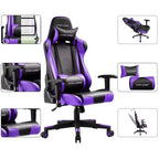 Gaming Office Chair PU Leather with Adjustable Headrest and Lumbar Pillow - GTRACING