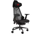 Chaise de jeu ergonomique ASUS ROG Destrier, esthétique cyborg futuriste, réglages polyvalents du siège, mode de support de bras pour le jeu mobile, panneau acoustique