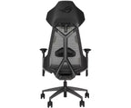 Chaise de jeu ergonomique ASUS ROG Destrier, esthétique cyborg futuriste, réglages polyvalents du siège, mode de support de bras pour le jeu mobile, panneau acoustique