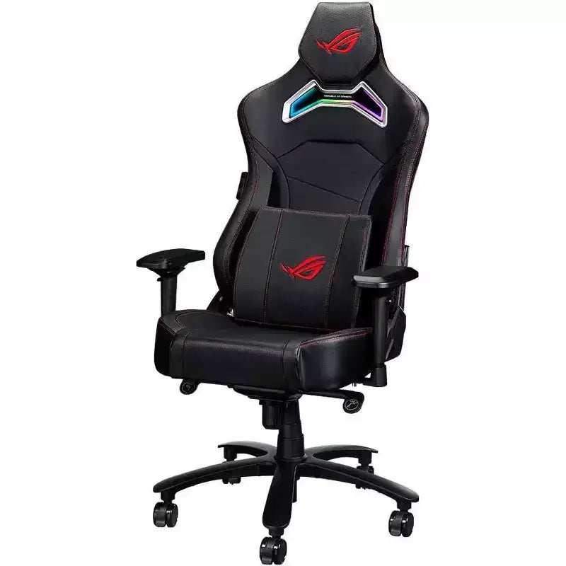 ASUS ROG Chariot RGB Gaming Chair Memory Foam Lumbar Support, 4D Adjustable Armrest, Reclining Backrest, Breathable Leatherette Material