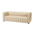 Ulysses 83 Genuine Leather Sofa with Channel