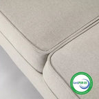 Hana Modern Linen Fabric Sofa/Couch with Armrest Pockets - Mellow