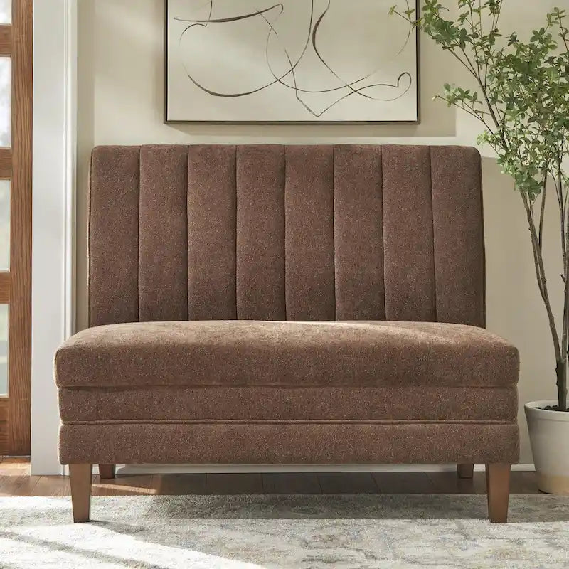 Lifestorey Kerrington 3-Piece Channel Back Upholstered Banquette Set