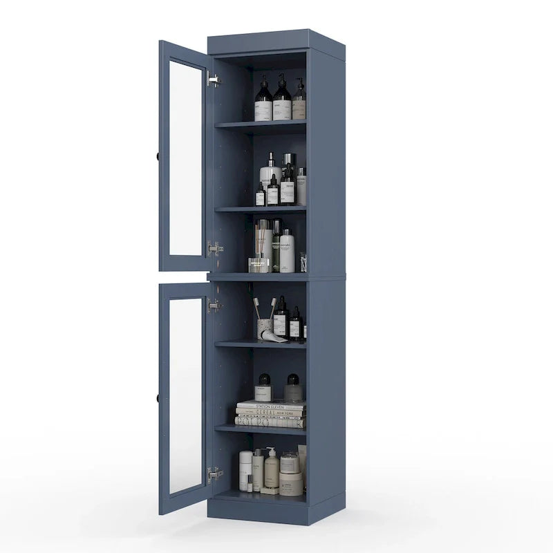 100% Solid Wood 16.5 Bathroom Cabinet with Optional Doors by Palace Imports
