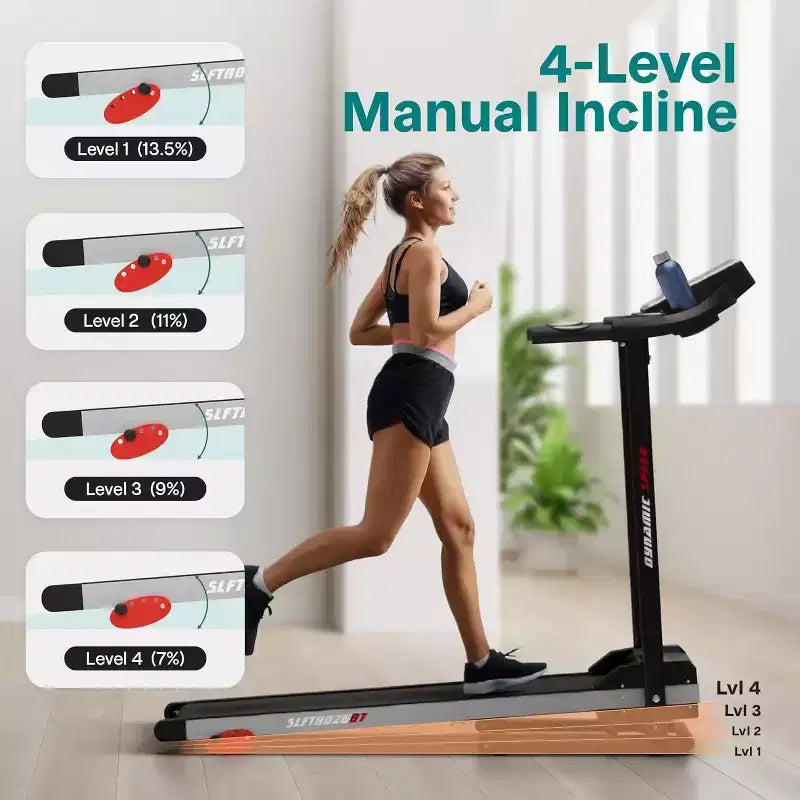 Tapis de course pliable Bluetooth SereneLife 3,5 CV - SLFTRD26BT