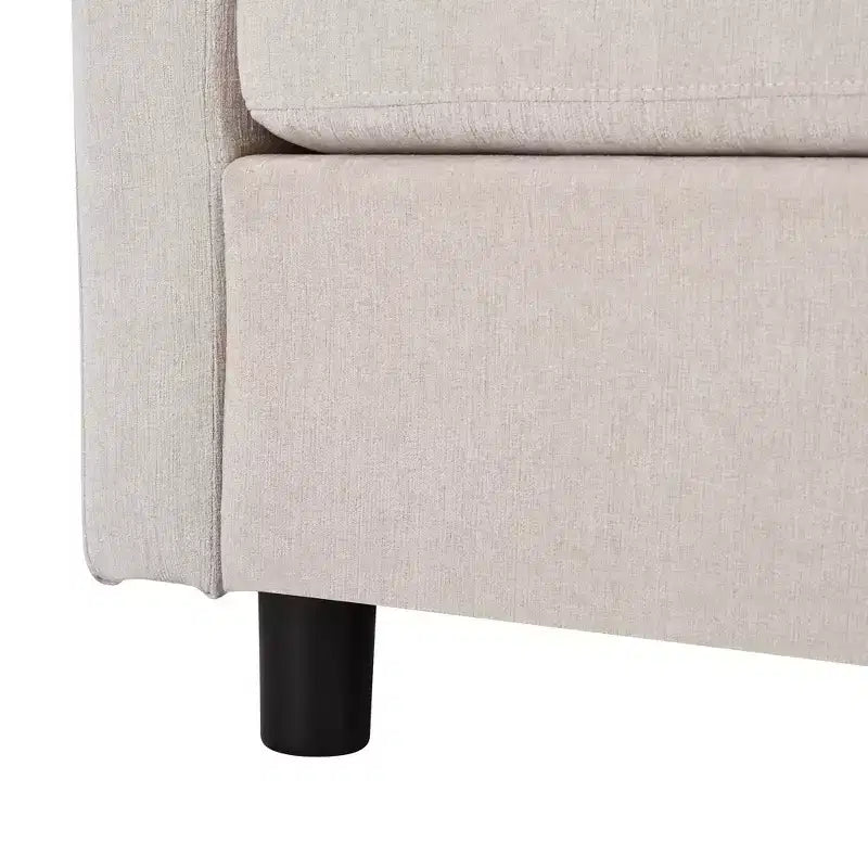 105.5 Upholstered Combination Sofas with Three Pillows and Curved Seat-ModernLuxe