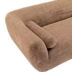 96.46 Ulka Contemporary Boucle Upholstered Sofa with Pillows - Manhattan Comfort