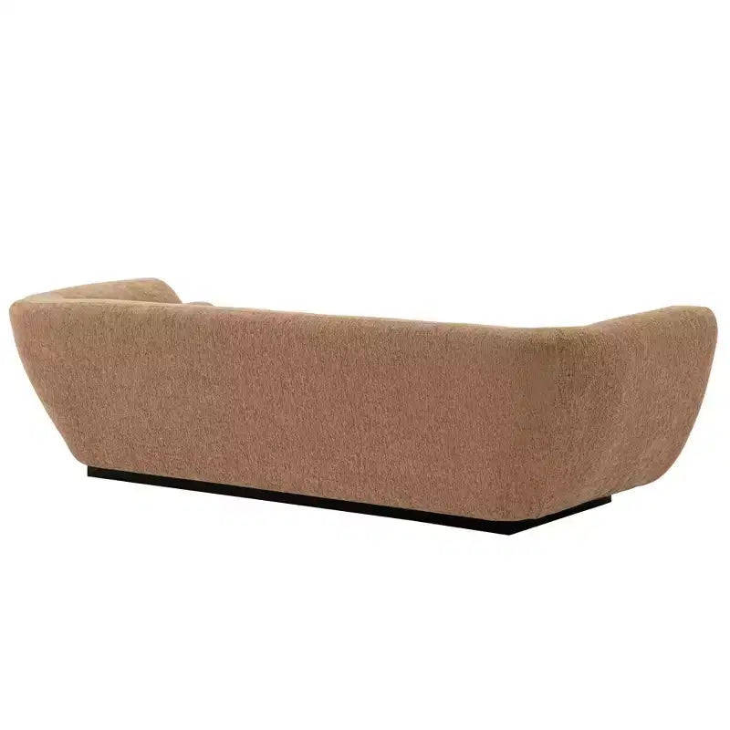96.46 Ulka Contemporary Boucle Upholstered Sofa with Pillows - Manhattan Comfort