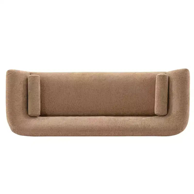 96.46 Ulka Contemporary Boucle Upholstered Sofa with Pillows - Manhattan Comfort