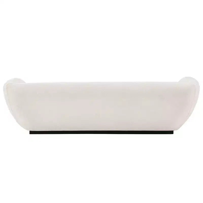 96.46 Ulka Contemporary Boucle Upholstered Sofa with Pillows - Manhattan Comfort