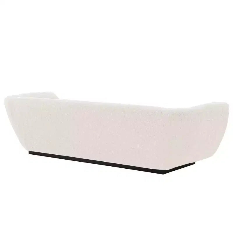 96.46 Ulka Contemporary Boucle Upholstered Sofa with Pillows - Manhattan Comfort