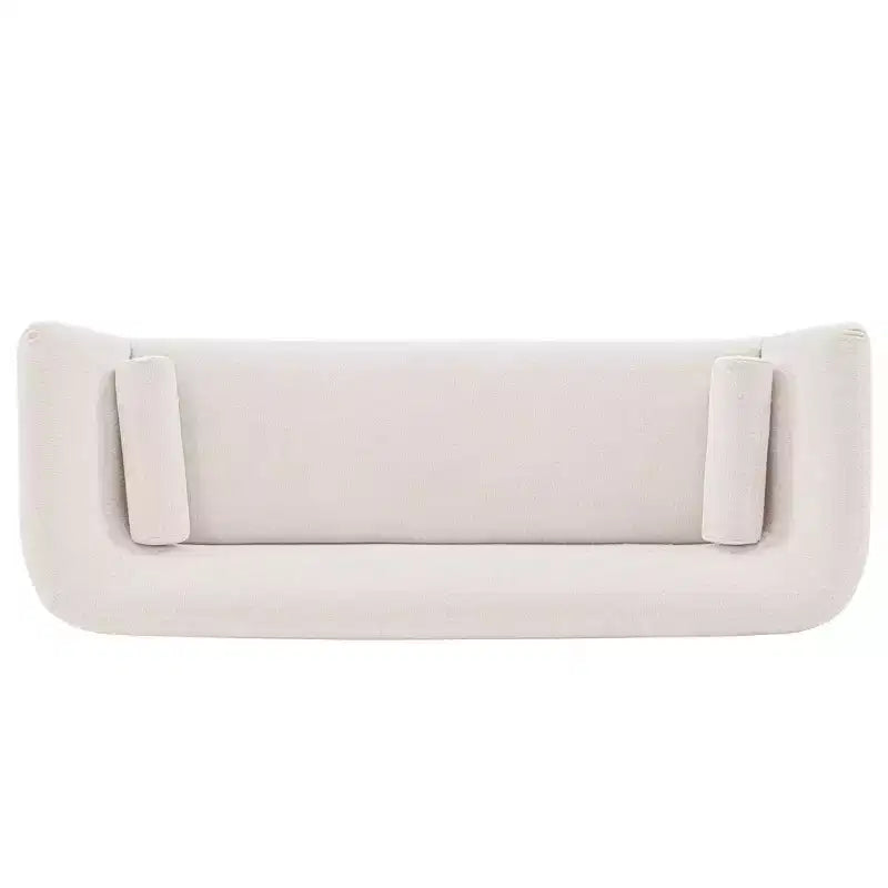 96.46 Ulka Contemporary Boucle Upholstered Sofa with Pillows - Manhattan Comfort