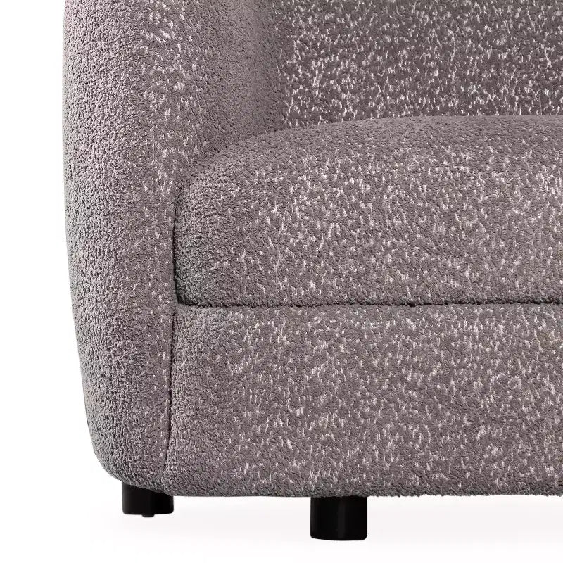 HOMES: Inside + Out 85" Pinehush Boho Curved Boucle Fabric Sofa with Pocket Coil Cushions