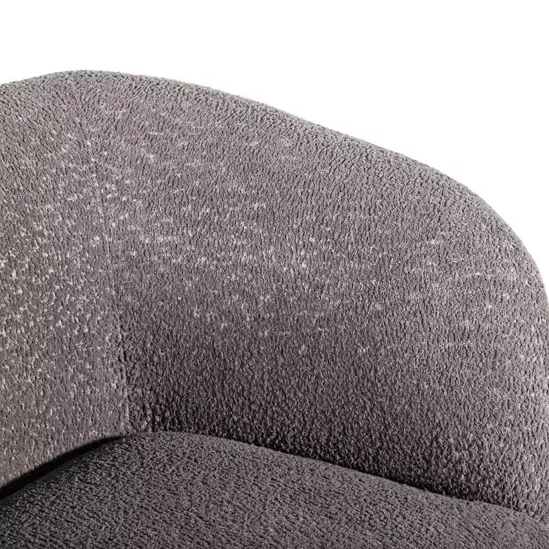 HOMES: Inside + Out 85" Pinehush Boho Curved Boucle Fabric Sofa with Pocket Coil Cushions