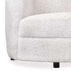 HOMES: Inside + Out 85" Pinehush Boho Curved Boucle Fabric Sofa with Pocket Coil Cushions