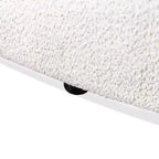 HOMES: Inside + Out 85" Pinehush Boho Curved Boucle Fabric Sofa with Pocket Coil Cushions