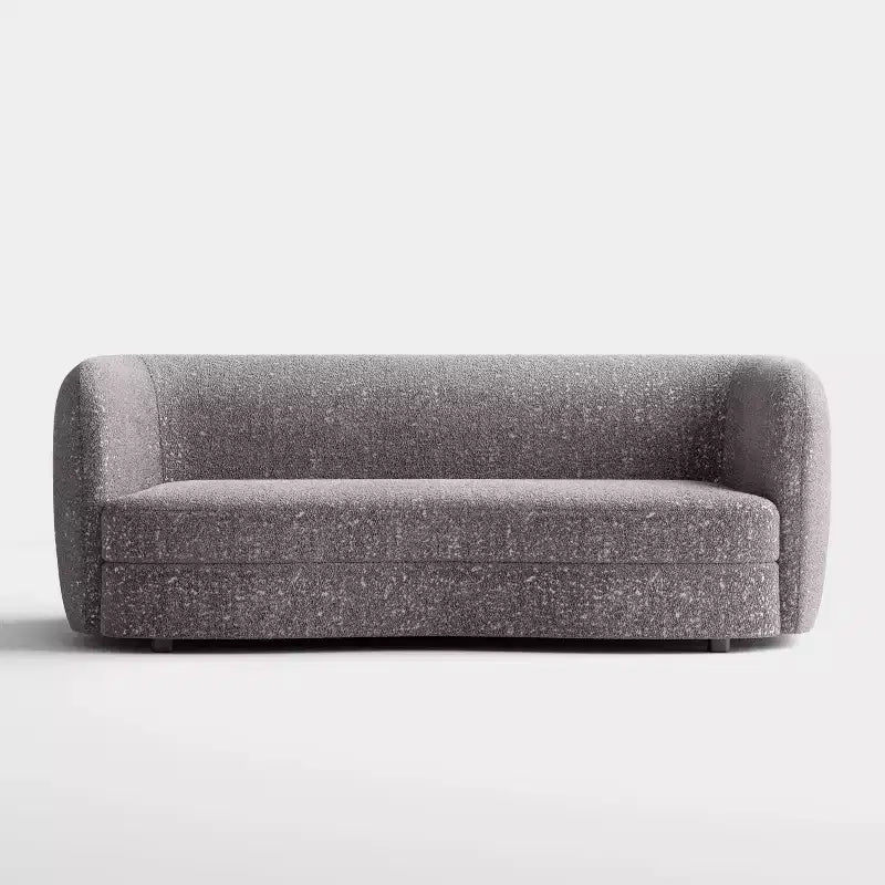 HOMES: Inside + Out 85" Pinehush Boho Curved Boucle Fabric Sofa with Pocket Coil Cushions