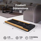 Costway 3-in-1 Walking Pad Under Desk Treadmill with Remote Smart APP Control LED Display