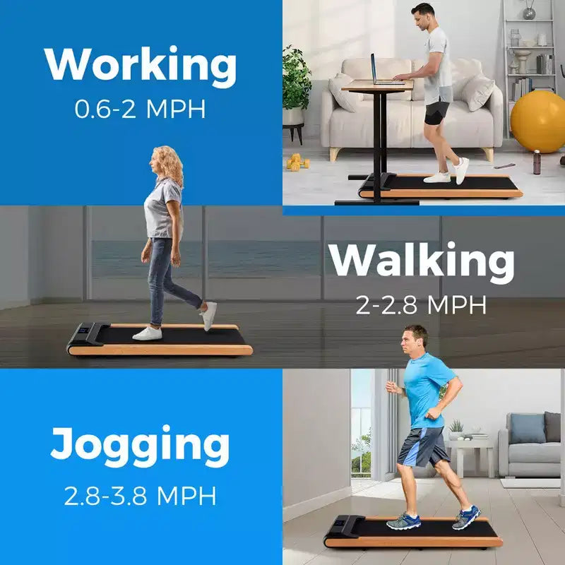 Costway 3-in-1 Walking Pad Under Desk Treadmill with Remote Smart APP Control LED Display